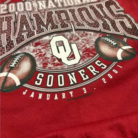 Y2K Oklahoma Sooners National Champions Crewneck - Picture 2 of 6